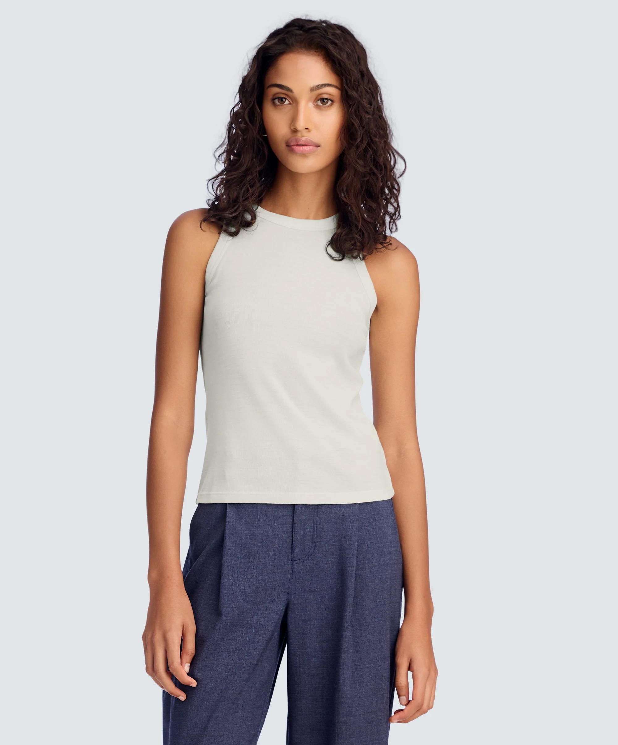 Women's Merino Rib Racer Tank - Image 79